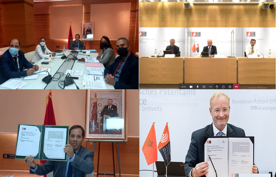 SIGNATURE D’UN MEMORANDUM D'ENTENTE ENTRE L’OFFICE MAROCAIN DE LA PROPRIETE INDUSTRIELLE ET COMMERCIALE ET  L’OFFICE EUROPEEN DES BREVETS