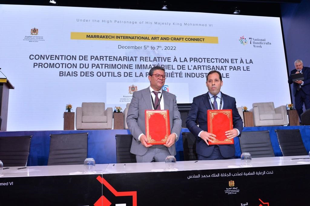 Signature d'une convention de partenariat entre l'OMPIC et le Ministère du tourisme, de l'Artisanat et de l'Economie Sociale et Solidaire