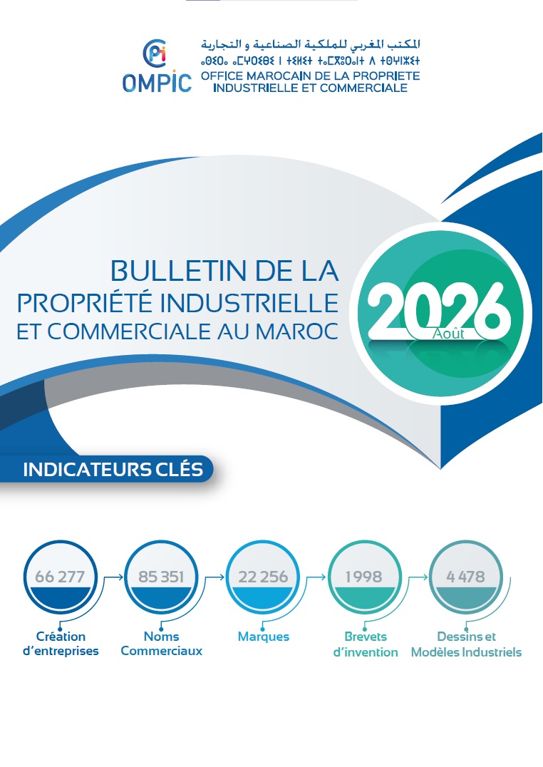 BULLETIN DE LA PROPRIÉTÉ INDUSTRIELLE ET COMMERCIALE JANVIER-AOUT 2026